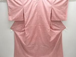 アンティーク　変わり縞織り出し手織り紬着物